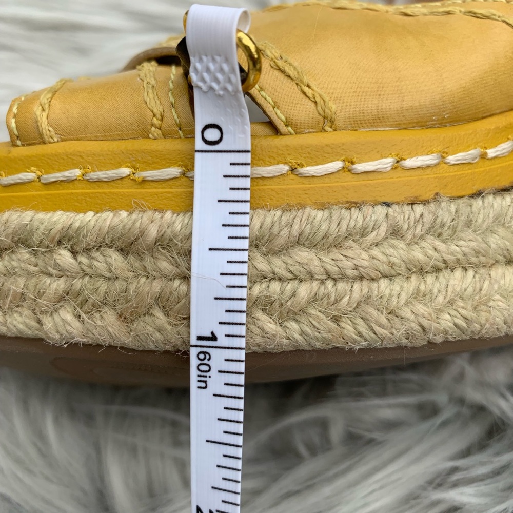 Mustard Yellow Wedge Sandal - Picture 8 of 8